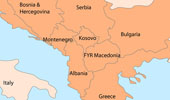 Map of the Balkans